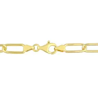 Julianna B Sterling Silver Yellow Plated Diamond Charm Bracelet