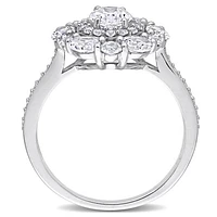Julianna B 10K White Gold Created Sapphire Ring