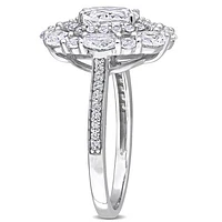 Julianna B 10K White Gold Created Sapphire Ring