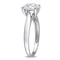 Julianna B 10K White Gold Created White Sapphire Ring