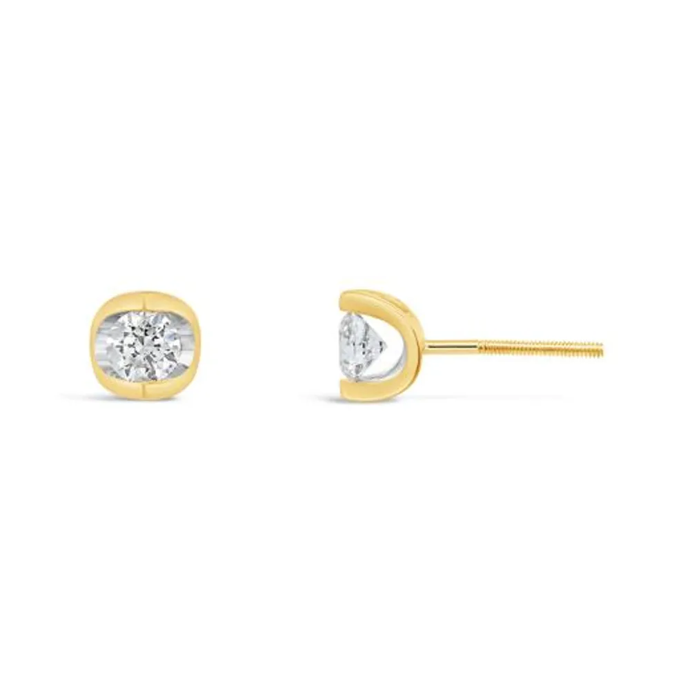 Glacier Fire 14K Yellow Gold Canadian 0.40CTW Diamond Stud Earrings