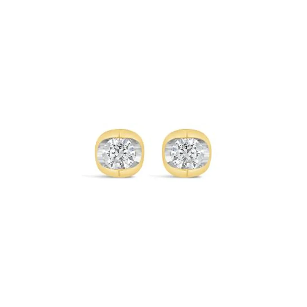 Glacier Fire 14K Yellow Gold Canadian 0.40CTW Diamond Stud Earrings