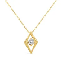 10K Yellow Gold Diamond Fashion Pendant