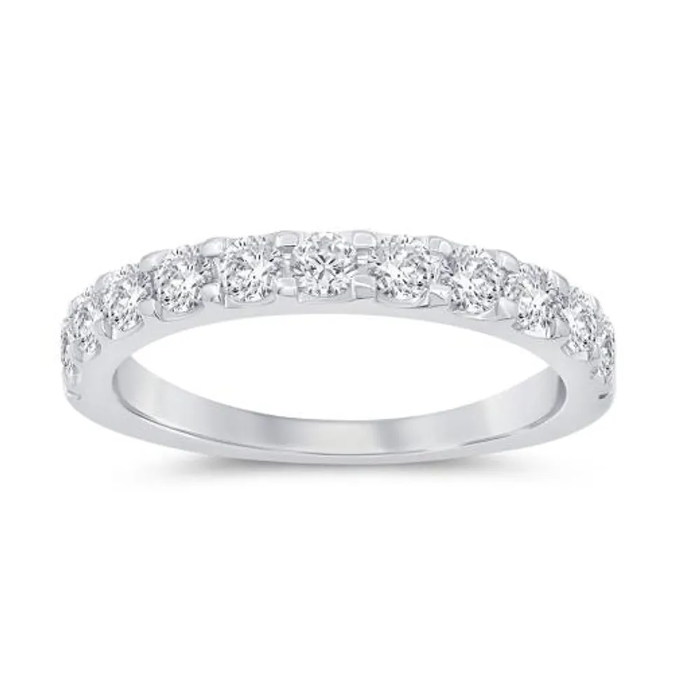 New Brilliance 14K White Gold Lab Grown 0.75CTW Diamond Band