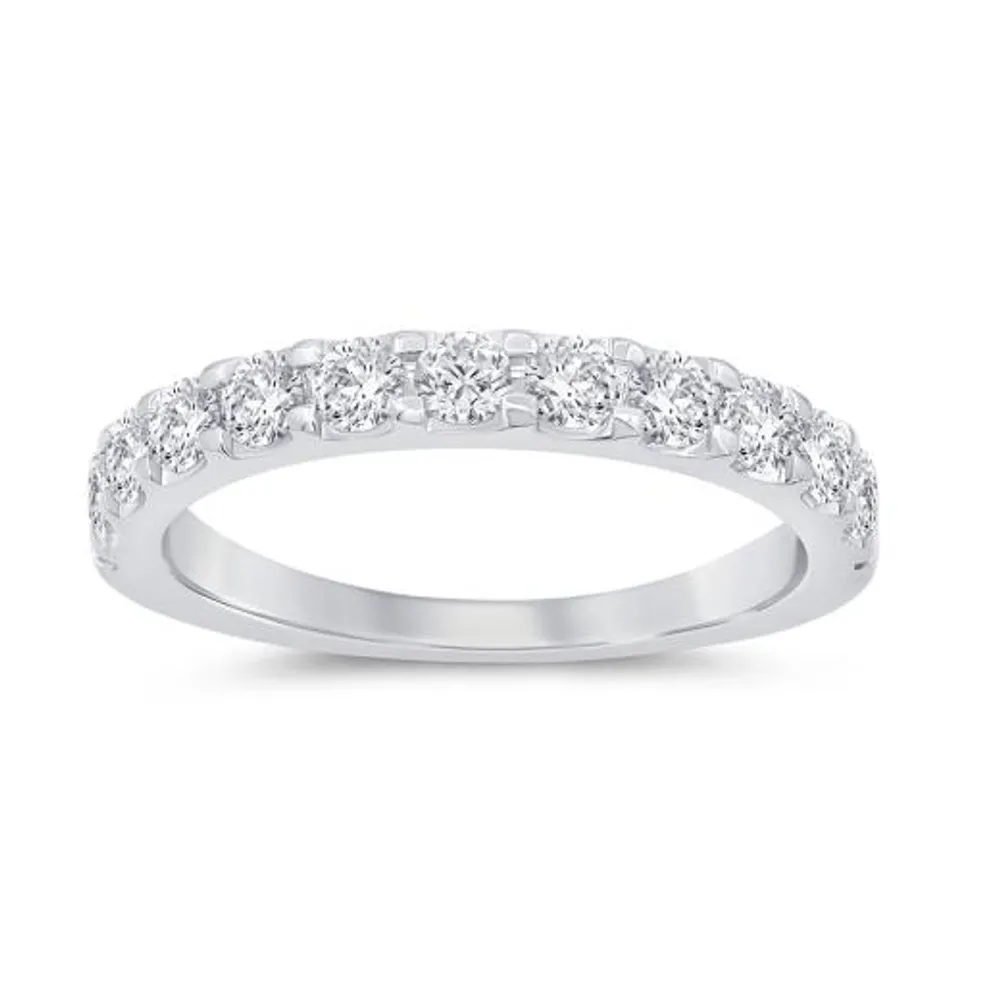 New Brilliance 14K White Gold Lab Grown 1.00CTW Diamond Band