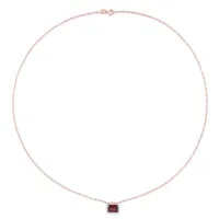 Julianna B 14K Rose Gold Garnet and Diamond Necklace