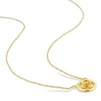 Julianna B 14K Yellow Gold Citrine Floating Necklace