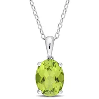 Julianna B Sterling Silver Peridot Pendant