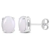 Julianna B Sterling Silver Opal Stud Earrings