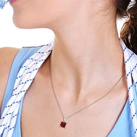 Julianna B Sterling Silver Garnet Pendant