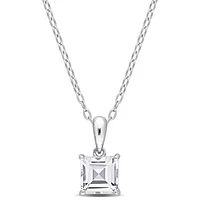 Julianna B Sterling Silver White Topaz Pendant