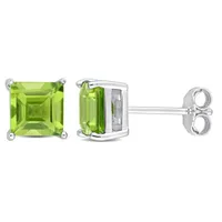 Julianna B Sterling Silver Peridot Stud Earrings