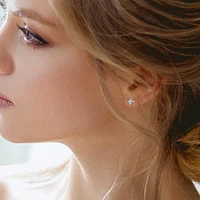 Julianna B Sterling Silver Sky Blue Topaz Stud Earrings