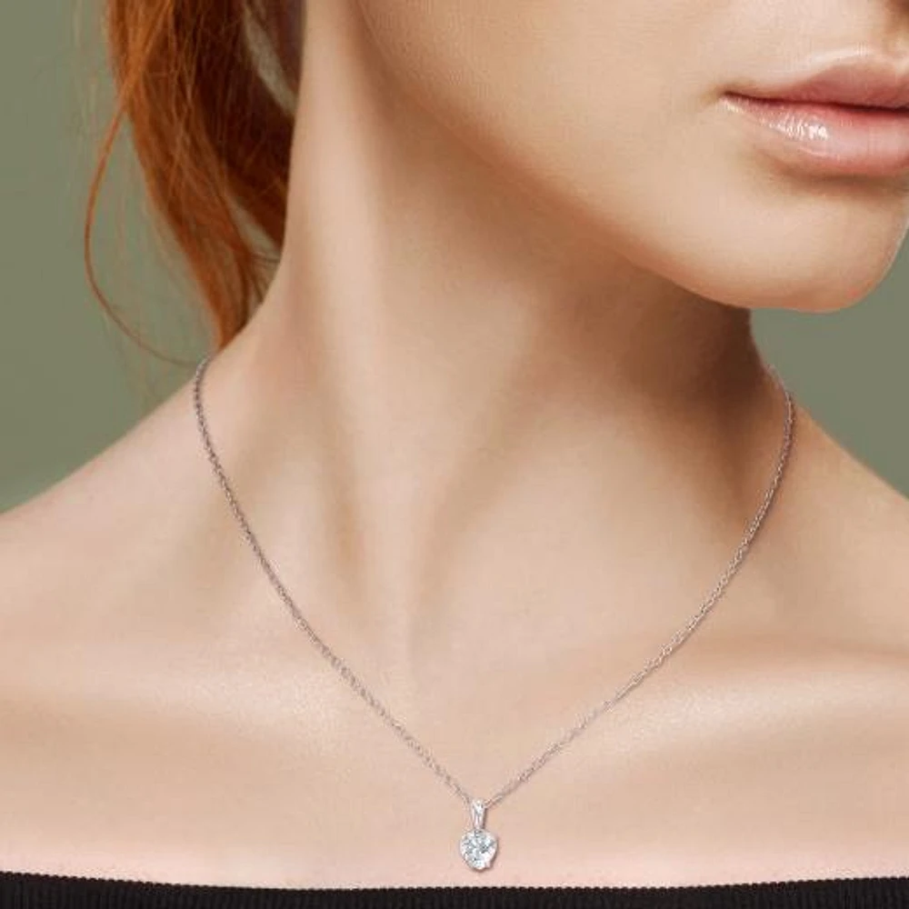 Julianna B Sterling Silver Aquamarine Pendant