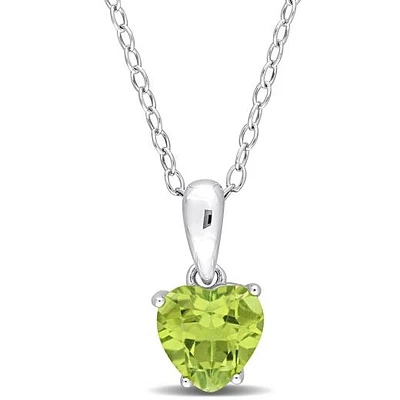 Julianna B Sterling Silver Peridot Pendant