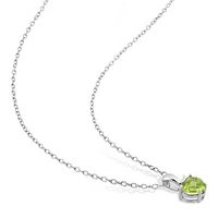 Julianna B Sterling Silver Peridot Pendant