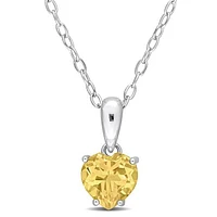 Julianna B Sterling Silver Citrine Pendant