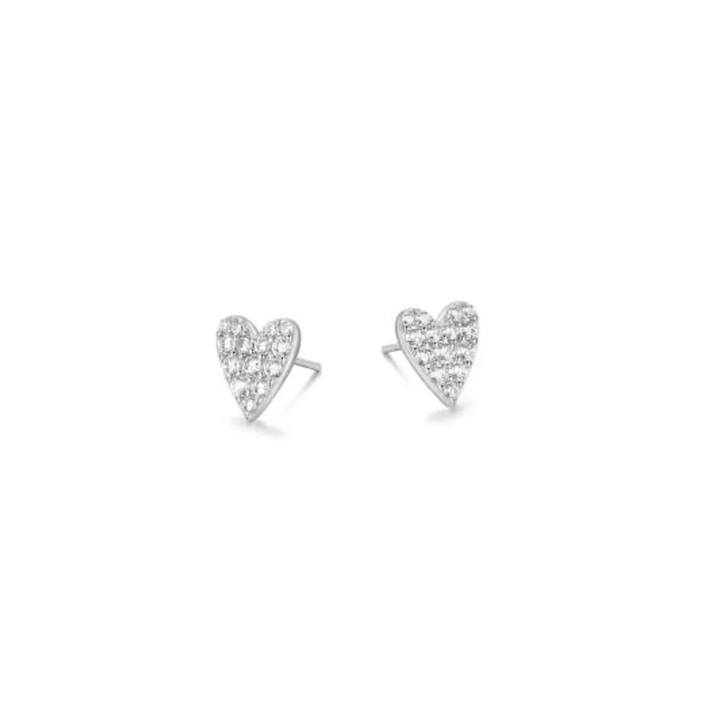 Reign Heart Stud Earrings