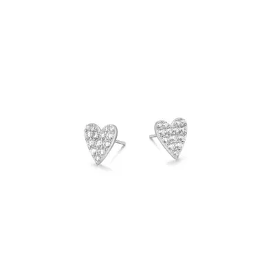 Reign Heart Stud Earrings