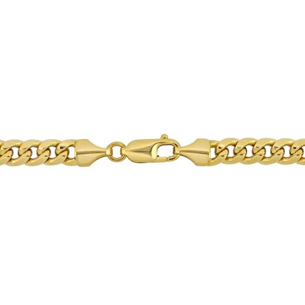 Julianna B 10K Yellow Gold 9" 6.15mm Miami Cuban Link Bracelet