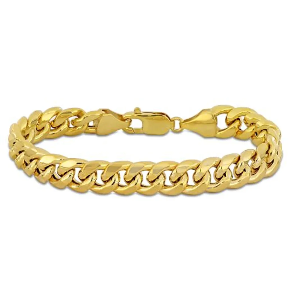 Julianna B 10K Yellow Gold 7.5" 9.25mm Miami Cuban Link Bracelet