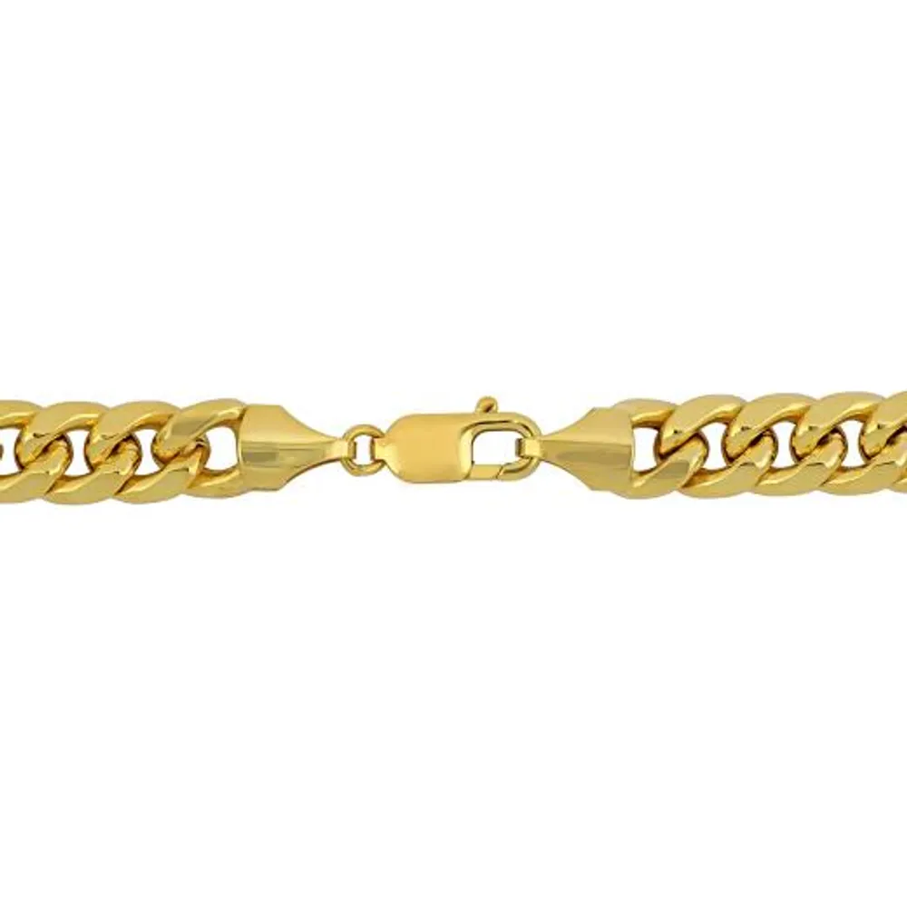 Julianna B 10K Yellow Gold 22" 9.25mm Miami Cuban Link Chain