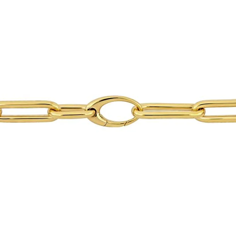 Julianna B 14K Yellow Gold 18" Oval Paperclip Link Chain