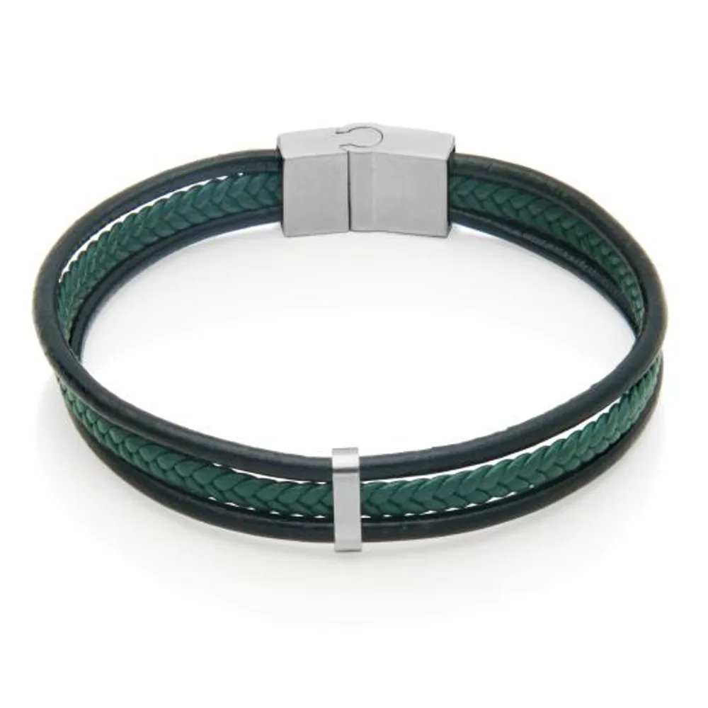 SteelX Leather Bracelet