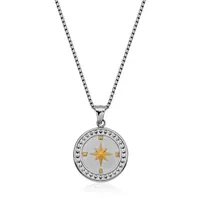 SteelX Stainless Steel Compass Pendant