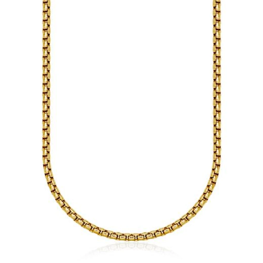 SteelX Stainless Steel Round Box Chain