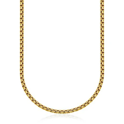 SteelX Stainless Steel Round Box Chain
