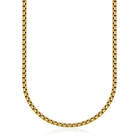 SteelX Stainless Steel Round Box Chain