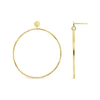 10K Yellow Gold 35mm Hoop Earring