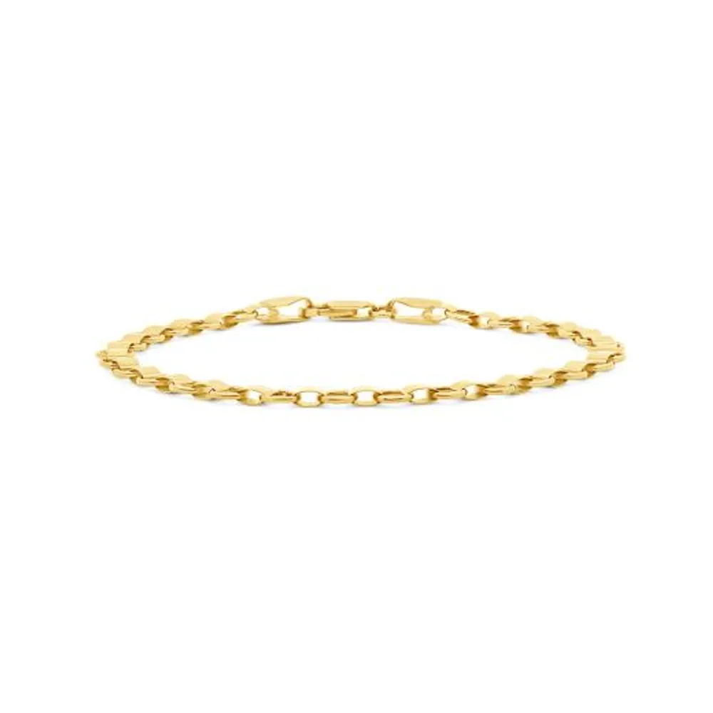 10K Yellow Gold 7.25" Open Rolex Link Bracelet