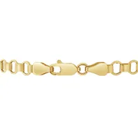 10K Yellow Gold 7.25" Open Rolex Link Bracelet