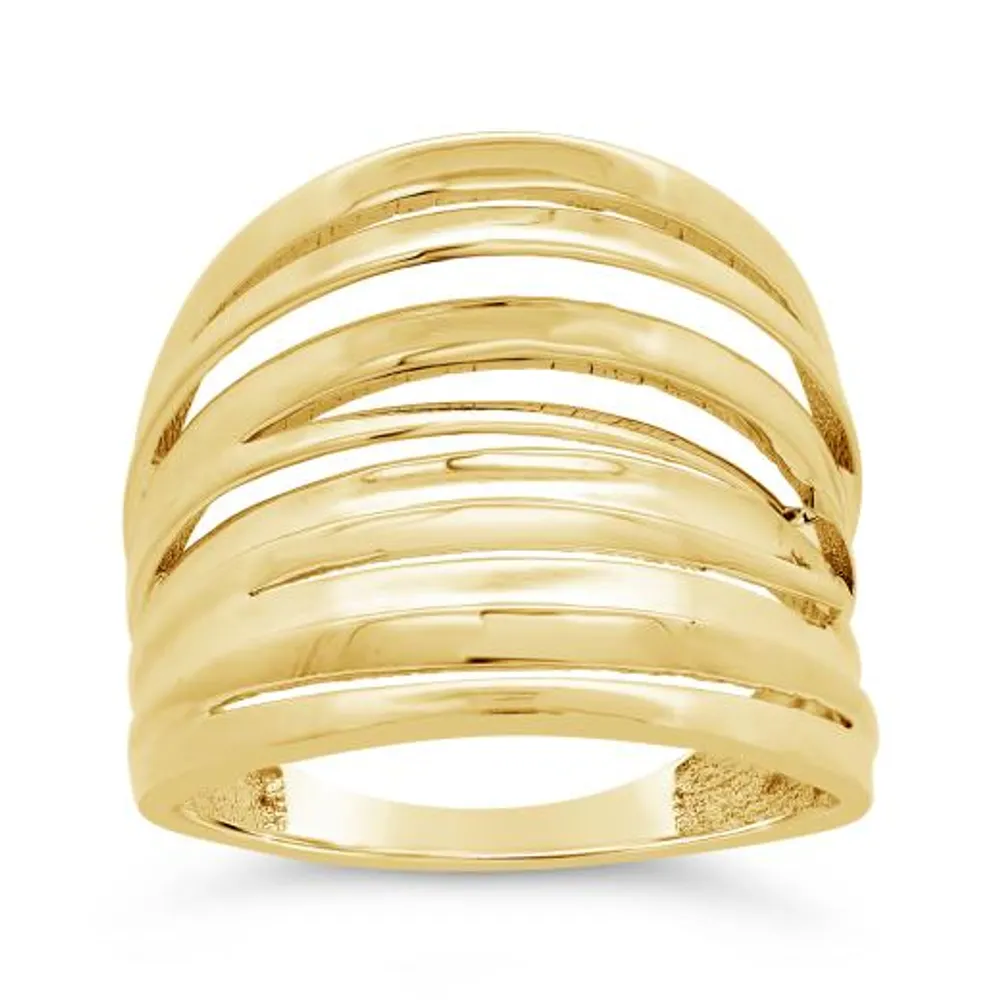 10K Yellow Gold Multi-Band Ring
