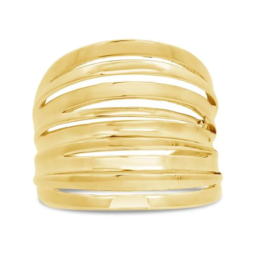 10K Yellow Gold Multi-Band Ring