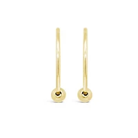 10K Yellow Gold Sleeper with Bead