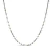 10K White Gold 20" 2.8mm Semi-Solid Miami Cuban Chain