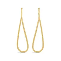 10K Yellow Gold Twisted Hoop Earring