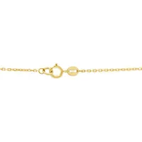 10K Yellow Gold Large Heart Necklace 18