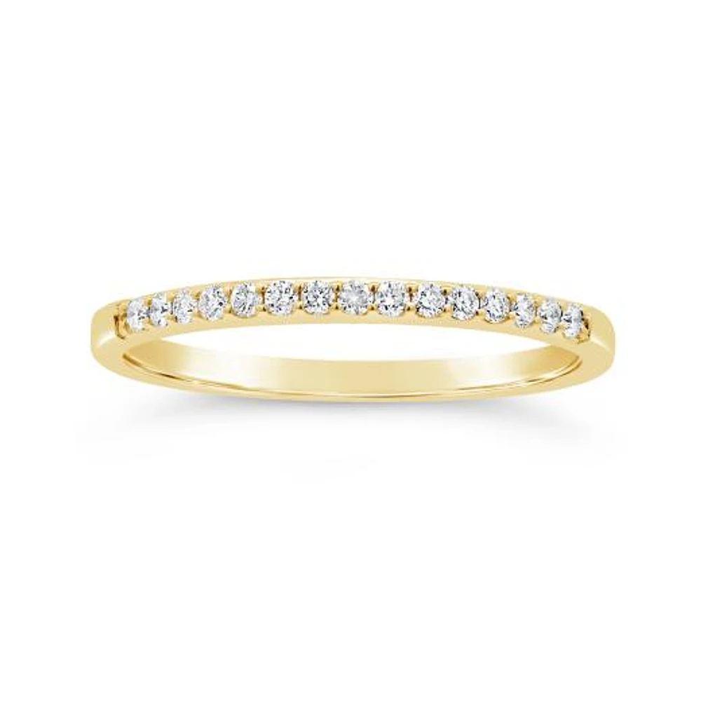 Glacier Fire 14K Yellow Gold 0.15CTW Canadian Diamond Anniversary Band