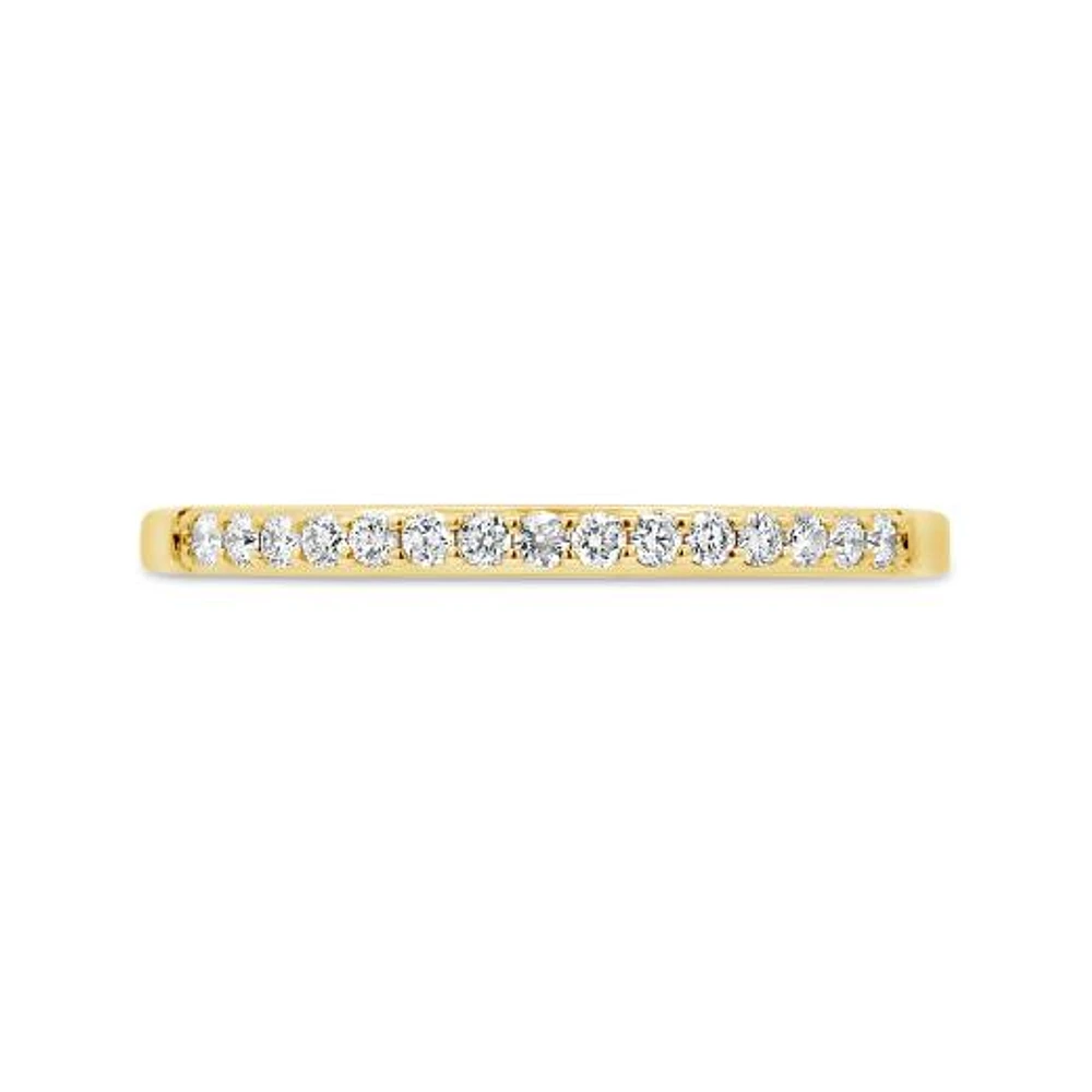 Glacier Fire 14K Yellow Gold 0.15CTW Canadian Diamond Anniversary Band