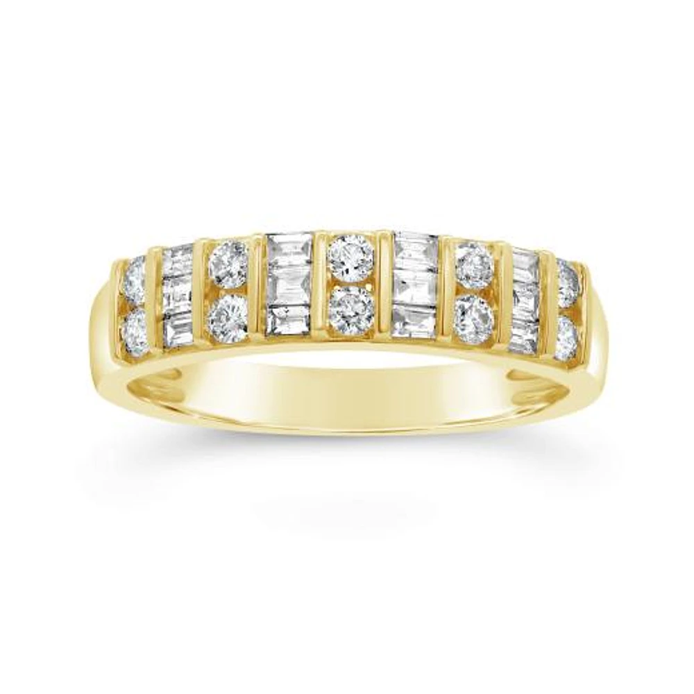 10K Yellow Gold 0.50CTW Diamond Band