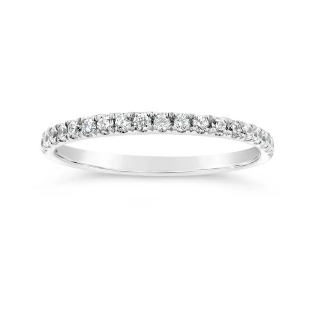 Jenny Packham 18K White Gold Lab Grown 0.33CTW Diamond Band