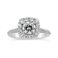 Jenny Packham 18K White Gold Lab Grown 2.00CTW Diamond Bridal Ring