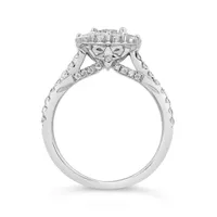 Jenny Packham 18K White Gold Lab Grown 2.00CTW Diamond Bridal Ring