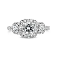 Jenny Packham 18K White Gold Lab Grown 1.75CTW Diamond Bridal Ring