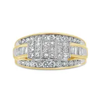 10K Yellow Gold 1.00CTW Princessa Diamond Ring