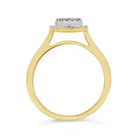 10K Yellow Gold 0.50CTW Three Piece Diamond Bridal Set